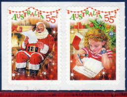 Ref. AU-V2010-3 AUSTRALIA 2010 - RELIGION,SELF ADHESIVE FROM BOOKLET - SET MNH, CHRISTMAS 2V - Nuovi