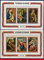 Ref. BD-506A-C252A BURUNDI 1976 - RELIGION, PAINTINGS, ART,MI# B95-B96, 2 S/S MNH, CHRISTMAS 6V Sc# 506A-C252A - Nuevos