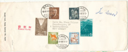 Japan Cover Sent To Germany Kyobashi 3-9-1966 With More Topic Stamps - Covers & Documents