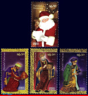 Ref. MX-2660-63 MEXICO 2009 - RELIGION, SANTA CLAUS,THREE WISE MEN, MNH, CHRISTMAS 4V Sc# 2660-2663 - Christianisme