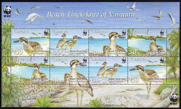 Ref. VT-2009-1 VANUATU 2009 - BEACH THICK-KNEE,NATURE, WWF, S/S MNH, BIRDS 4V - Vanuatu (1980-...)