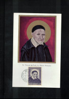 Vatican 1960 Saint Vincenzo De Paoli - Founder Of Caritas Carte Maximum - Cartoline Maximum