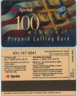 PREPAID PHONE CARD SPRINT 100 MIN. (A31.2 - Sprint