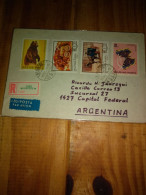 Hungary.1979.air Reg Cover.to Argentina.bear.butterfly.two Early Horse Trsp.carriages.e8 Reg.post.commem For Post. - Storia Postale