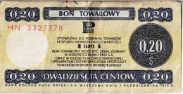 POLOGNE - 0,20 Cents 1979 - Polonia