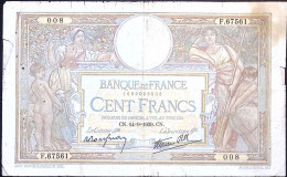 FRANCE * 100 Francs * LOM * Date 14/09/1939 * Fay. 25.49 * État/Grade B/VG * - 100 F 1908-1939 ''Luc Olivier Merson''