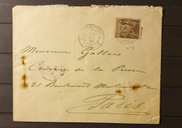 12 - 23 / Levant N°4 Sur Lettre De Constantinople à Destination De Paris - France - Usados