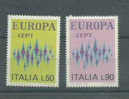 230045627  ITALIA  YVERT  Nº1099/1100  (EUROPA)  **/MNH - 1972