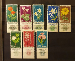 12 - 23 / Israël - Lot De Timbres Avec Tabs - Tous ** MNH  /  Fleurs - Neufs (avec Tabs)