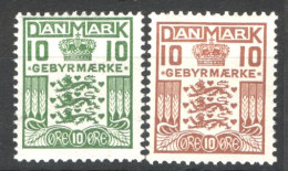 Danimarca 1926 Segnatasse Unif.20/21 */MH VF/F - Impuestos