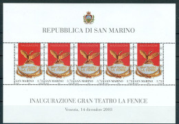 San Marino 2003 Fenice Sass.BF73 **/MNH VF - Blocs-feuillets
