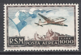 San Marino 1951 Sass.A99 **/MNH VF - Airmail