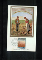 Vatican 1962 The Angelus By Jean Francois Millet Carte Maximum - Maximumkaarten