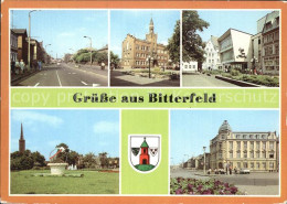42408494 Bitterfeld Leninstrasse Rathaus Markt Naherholungsgebiet Bahnhofshotel  - Bitterfeld