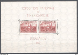 Lussemburgo 1937 Unif.BF2 **/MNH VF/F - Blocs & Feuillets