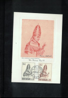 Vatican 1963 Coronation Of The Pope Paul VI Carte Maximum - Maximumkaarten