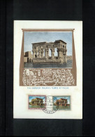 Vatican 1964 The Emperor Trajan's Temple At Philae Carte Maximum - Maximum Cards