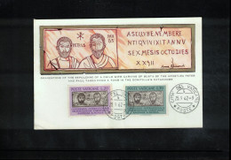 Vatican 1962 Saint Peter And Paul Carte Maximum - Maximum Cards