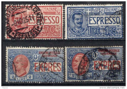 Italia Regno 1925 Espressi Sass.E11/14 Usati/Used VF/F - Poste Exprèsse