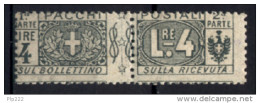 Italia Regno 1914 Sass.PP15 **/MNH VF/F - Paketmarken