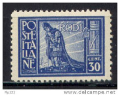 Egeo 1929 Sass.7 */MH VF - Aegean