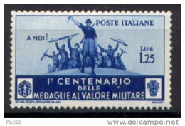 Italia Regno 1934 Sass.373 */MH VF/F - Ungebraucht