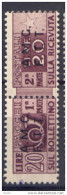 Trieste A 1949 Pacchi Postali 20£ (Sass.PP7) **/MNH VF/F - Paquetes Postales/consigna