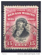 San Marino 1935 Sass.196 Usato /Used VF - Usati