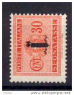 Italia  Repubblica Sociale 1944 Segnatasse Sass.S.64 **/MNH VF/F - Impuestos