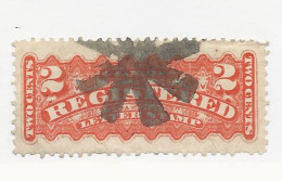 25956) Canada Registration 1875 Vermillion Perforated 12x11.5 - Einschreibemarken