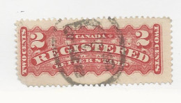 25972) Canada Registration 1888 Rose Carmine - Registration & Officially Sealed