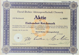 David Richter Aktiengesellschaft - Chemnitz - 1933 - Autres & Non Classés