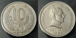 Monnaie Uruguay - 1953 - 10 Centésimos Artigas - Uruguay