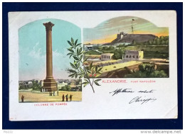 Cartolina Postale - Alexandria - Fort Napoleon - Colonne De Pompee - Alexandrie