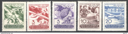 Jugoslavia 1950 Unif.A27/31 MNH/** VF - Posta Aerea