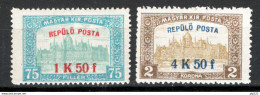 Ungheria 1918 Y.T.A1/2 **/MNH VF/F - Nuevos