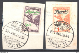 Ungheria 1931 Zeppelin Y.T.A24/25 O/used VF/F - Used Stamps