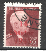 Albania1943 Sass.10 O/Used VF/F - Duitse Bez.: Albanië