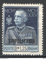 Tripolitania 1925 Sass.27 */MH VF/F - Tripolitaine