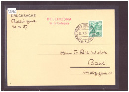 FORMAT 10x15cm - BELLINZONA - PIAZZA COLLEGIATA - BUREAU DE POSTE AUTOMOBILE - AUTOMOBIL POSTBUREAU - TB - Bellinzone