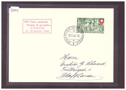 FORMAT 10x15cm - CHIASSO - FESTA TICINESE DI GINNASTICA 1946 - BUREAU DE POSTE AUTOMOBILE - AUTOMOBIL POSTBUREAU - TB - Chiasso