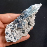 #R03 - Transluzente Grün-blaue FLUORIT Kristalle + Quarz (Inner Mongolia, China) - Minéraux