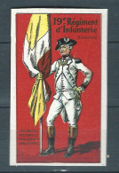 Vignette DELANDRE - France - 19 éme Régiment Infanterie - 1914 -18 WWI WW1 Poster Stamp - Erinnophilie