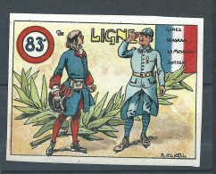 Vignette DELANDRE - France - 83 éme Régiment Infanterie - 1914 -18 WWI WW1 Poster Stamp - Erinnophilie