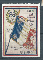 Vignette DELANDRE - France - 86 éme Régiment Infanterie - 1914 -18 WWI WW1 Poster Stamp - Erinnophilie