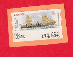 SPE0105- Espanha 2003_ 4,65€ - USD - Viñetas De Franqueo [ATM]