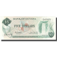 Billet, Guyana, 5 Dollars, Undated (1989), KM:22e, NEUF - Guyana