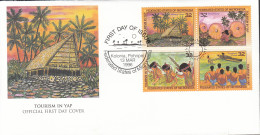 MIKRONESIEN  460-463, FDC, Tourismus Auf Den Yap-Inseln, 1996 - Micronésie