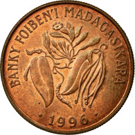 Monnaie, Madagascar, 10 Francs, 2 Ariary, 1996, TTB, Copper Plated Steel, KM:22 - Madagaskar