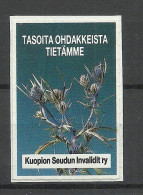 FINLAND FINNLAND Invalidenhilfe Kuopio Poster Stamp Vignette, On Piece - Erinnophilie